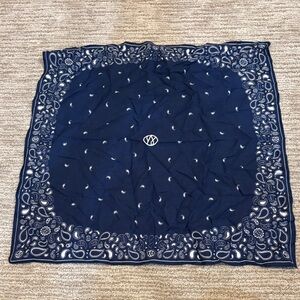 Navy Blue Paisley Bandana